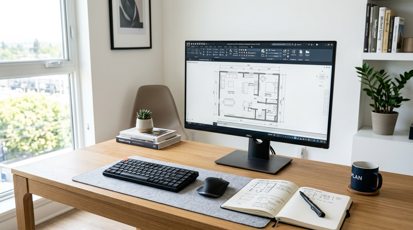 4) Space plan (2D layout with measurements)